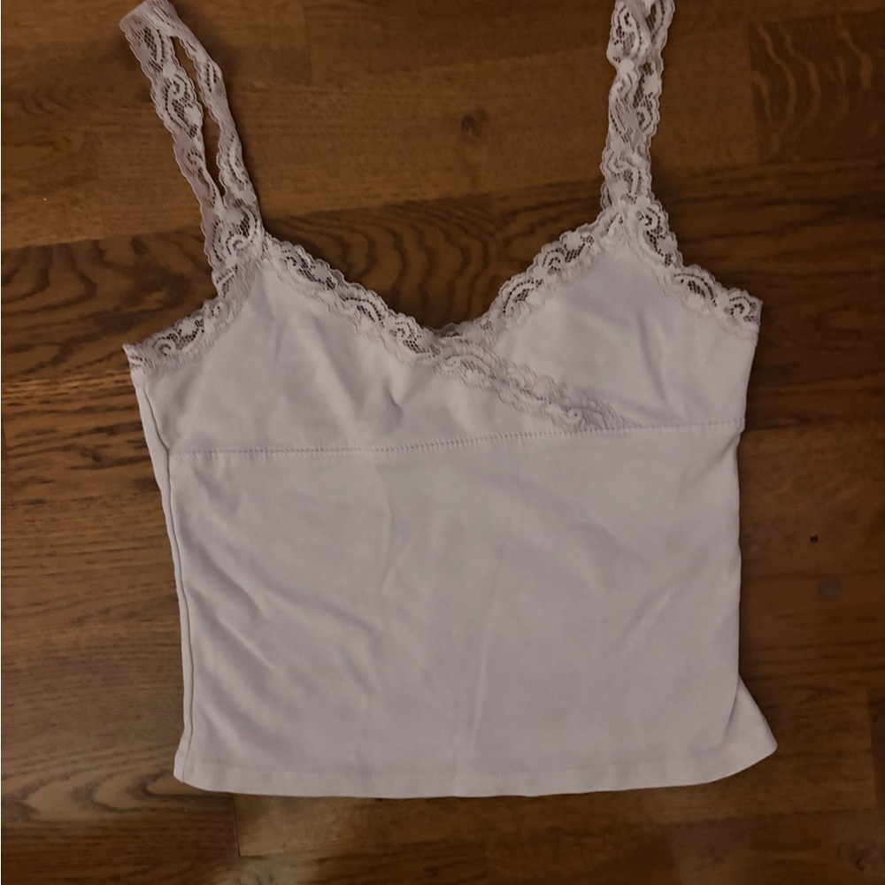 edikted top xs white tank lace